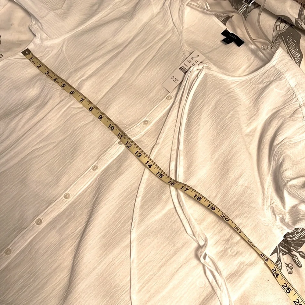 J.Crew Soft gauze button-down tunic dress BH542